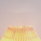 Modern Art Deco Orb Base Pleated Fabric Ceramic 1-Light Table Lamp For Bedroom Lumendat