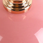 Modern Art Deco Orb Base Pleated Fabric Ceramic 1-Light Table Lamp For Bedroom Lumendat