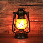 Traditional Vintage Round Horse Lamp Iron Acrylic LED Table Lamp For Living Room Lumendat