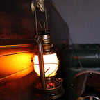 Traditional Vintage Round Horse Lamp Iron Acrylic LED Table Lamp For Living Room Lumendat