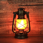 Traditional Vintage Round Horse Lamp Iron Acrylic LED Table Lamp For Living Room Lumendat