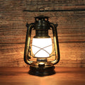Traditional Vintage Round Horse Lamp Iron Acrylic LED Table Lamp For Living Room Lumendat