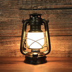 Traditional Vintage Round Horse Lamp Iron Acrylic LED Table Lamp For Living Room Lumendat