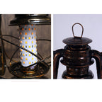 Traditional Vintage Round Horse Lamp Iron Acrylic LED Table Lamp For Living Room Lumendat