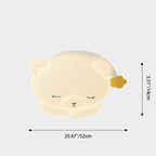 Lumendat Contemporary Creative Kids Bear Iron PE Flush Mount Ceiling Light For Bedroom Lumendat