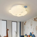 Lumendat Contemporary Creative Kids Bear Iron PE Flush Mount Ceiling Light For Bedroom Lumendat