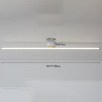 Modern Minimalist Long Strip Round Iron Aluminum Silicone LED Semi-flush Mount Ceiling Light for Living Room