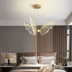 Contemporary Creative Butterfly Iron Aluminum Acrylic LED Pendant Light for Living Room