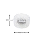 Modern Minimalist Solar Round Ice Brick Shape Acrylic LED Outdoor Light For Garden Lumendat