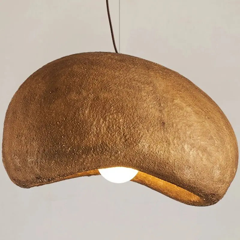 Contemporary Vintage Irregular Round Clouds Iron Resin 1-light Pendant Light for Living Room BulbSquare
