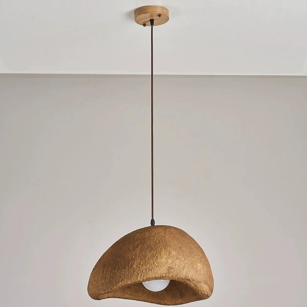 Contemporary Vintage Irregular Round Clouds Iron Resin 1-light Pendant Light for Living Room BulbSquare
