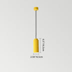 Contemporary Nordic Striped Cylinder Aluminum Iron Shade 1-light Pendant Light for Living Room
