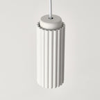Contemporary Nordic Striped Cylinder Aluminum Iron Shade 1-light Pendant Light for Living Room
