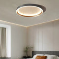 Modern Minimalist Round Metal Frame Acrylic Shade LED Flush Mount Ceiling Light For Living Room