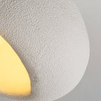 Contemporary Nordic Irregular Oval Resin Shade 1-Light Flush Mount Ceiling Light For Living Room