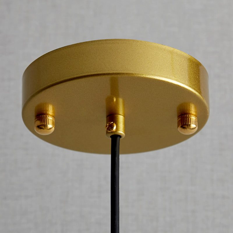 Modern Luxury Round Metal Crystal 1-light Pendant Light for Bedroom