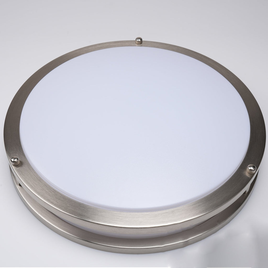 Modern Simplicity Round Iron PVC LED Flush Mount Ceiling Light For Living Room
