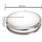 Modern Simplicity Round Iron PVC LED Flush Mount Ceiling Light For Living Room
