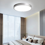 Modern Simplicity Round Iron PVC LED Flush Mount Ceiling Light For Living Room