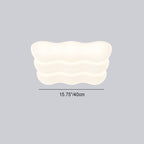 Modern Minimalist Square Cloud Shape Iron PE LED Flush Mount Ceiling Light For Bedroom