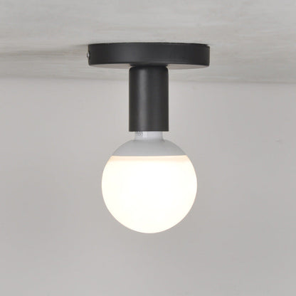 Modern Simplicity Cylinder Iron 1-light Flush Mount Ceiling Light for Hallway