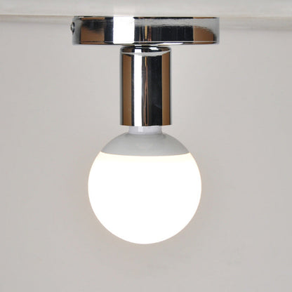 Modern Simplicity Cylinder Iron 1-light Flush Mount Ceiling Light for Hallway