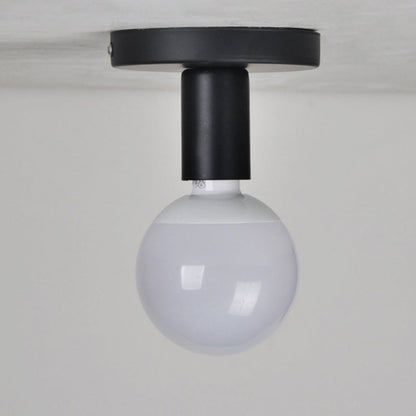 Modern Simplicity Cylinder Iron 1-light Flush Mount Ceiling Light for Hallway