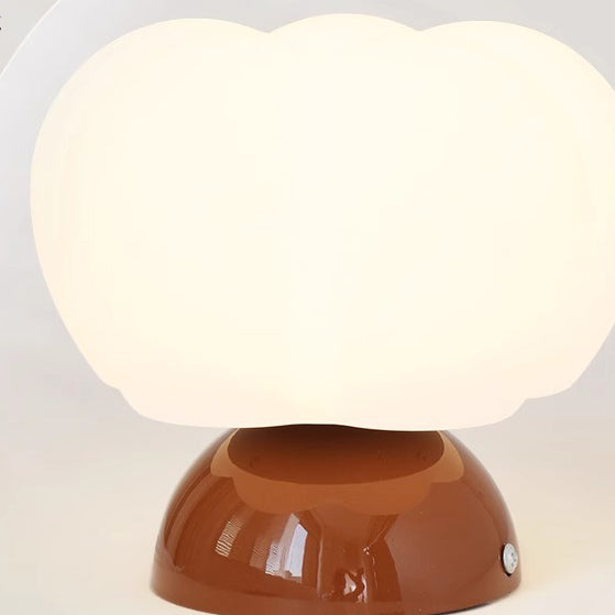 Modern Minimalist Pumpkin Cotton Shape Iron Pe 1-light Flush Mount Ceiling Light for Hallway