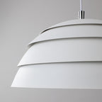 Modern Minimalist Half Circle Dome Iron 1-Light Pendant Light For Living Room