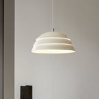 Modern Minimalist Half Circle Dome Iron 1-Light Pendant Light For Living Room