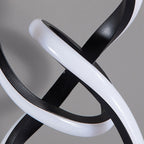 Modern Simplicity Irregular Lines Aluminum Silicone LED Table Lamp For Bedroom Lumendat