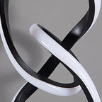 Modern Simplicity Irregular Lines Aluminum Silicone LED Table Lamp For Bedroom Lumendat