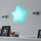 Modern Art Deco Solar Rechargeable Star PE LED Outdoor Light for Garden Lumendat