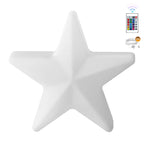 Modern Art Deco Solar Rechargeable Star PE LED Outdoor Light for Garden Lumendat