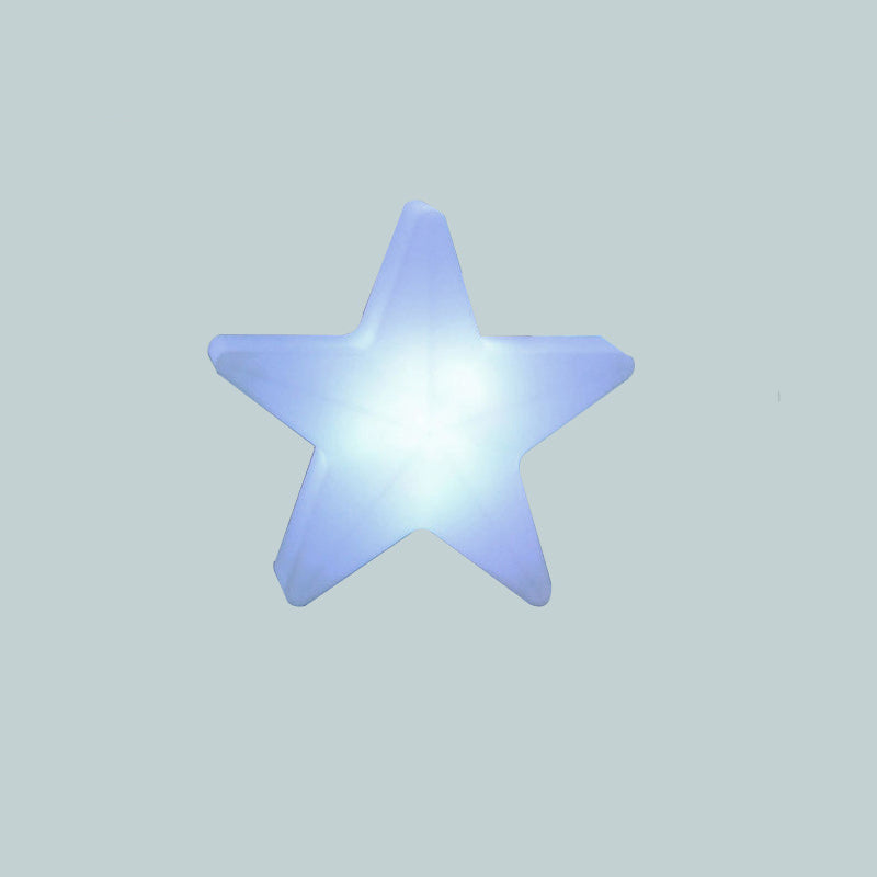 Modern Art Deco Solar Rechargeable Star PE LED Outdoor Light for Garden Lumendat