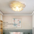 Modern Minimalist Flower Pod Iron Acrylic 1-Light Semi-Flush Mount Ceiling Light For Hallway