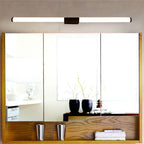 Modern Minimalist Cylindrical Iron Base Aluminum Acrylic Shade LED Vanity Lamp Wall Sconce Lamp For Bathroom