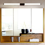 Modern Minimalist Cylindrical Iron Base Aluminum Acrylic Shade LED Vanity Lamp Wall Sconce Lamp For Bathroom