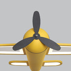 Lumendat Contemporary Creative Kids Airplane Iron Acrylic LED Chandelier For Bedroom Lumendat