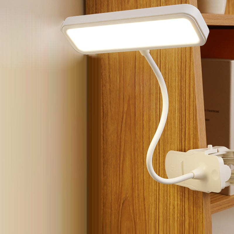Modern Simplicity Clip Rectangle Hose ABS LED Table Lamp For Bedroom Lumendat