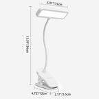 Modern Simplicity Clip Rectangle Hose ABS LED Table Lamp For Bedroom Lumendat