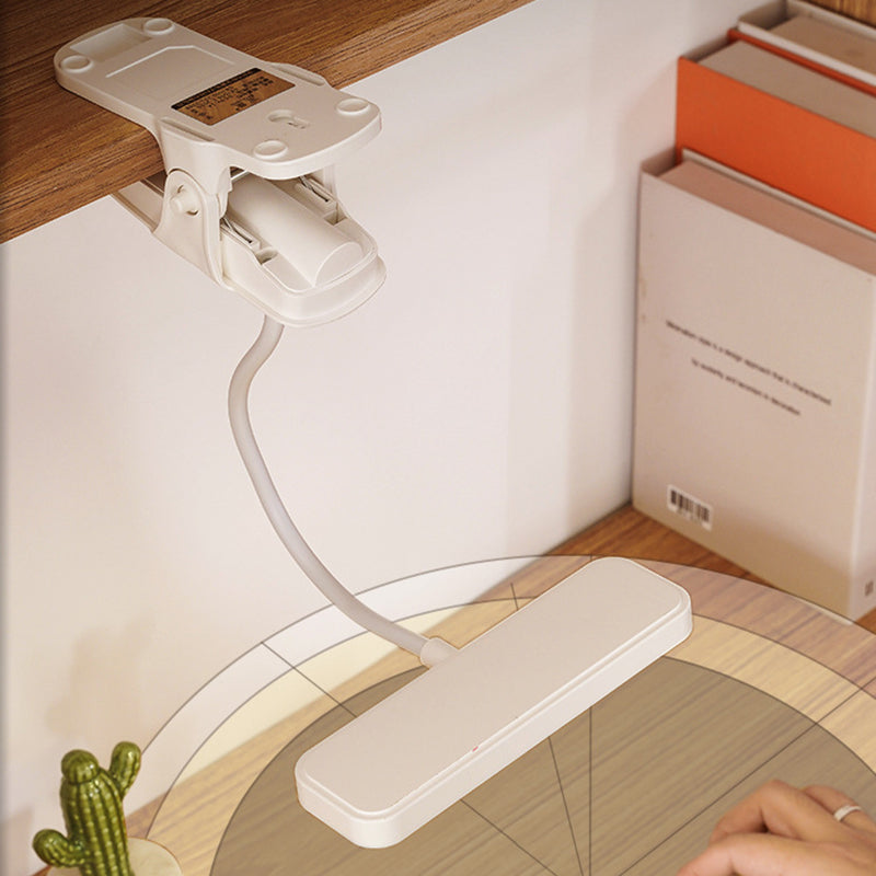 Modern Simplicity Clip Rectangle Hose ABS LED Table Lamp For Bedroom Lumendat