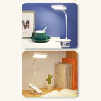 Modern Simplicity Clip Rectangle Hose ABS LED Table Lamp For Bedroom Lumendat