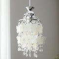 Contemporary Creative Round Shell Butterfly Grape Shape Glass Hardware 1-Light Pendant Light For Living Room