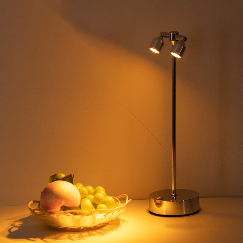 Modern Minimalist Cylindrical Iron LED Table Lamp For Dining Room Lumendat