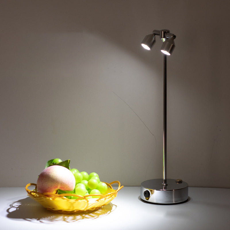 Modern Minimalist Cylindrical Iron LED Table Lamp For Dining Room Lumendat