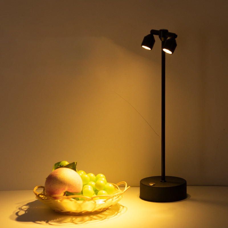 Modern Minimalist Cylindrical Iron LED Table Lamp For Dining Room Lumendat