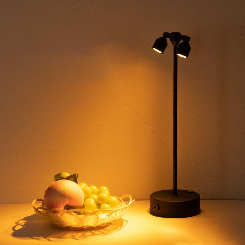 Modern Minimalist Cylindrical Iron LED Table Lamp For Dining Room Lumendat