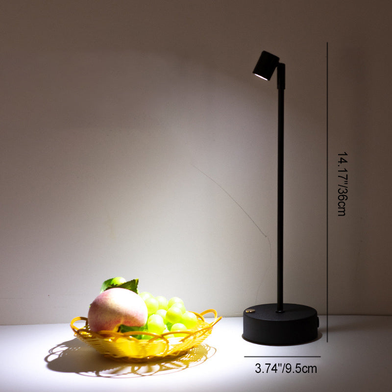 Modern Minimalist Cylindrical Iron LED Table Lamp For Dining Room Lumendat