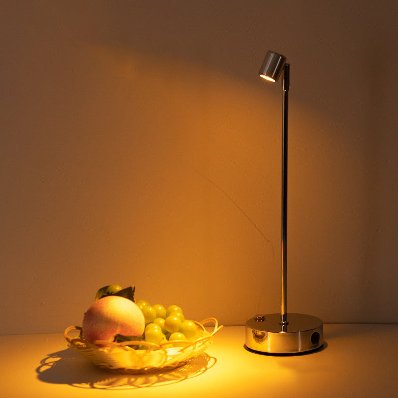 Modern Minimalist Cylindrical Iron LED Table Lamp For Dining Room Lumendat